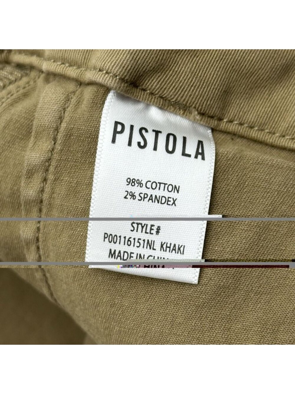 Pistola Women's Size 29 Khaki Stretch High Rise Wide Leg Cuffed Utility Pants - Picture 7 of 11